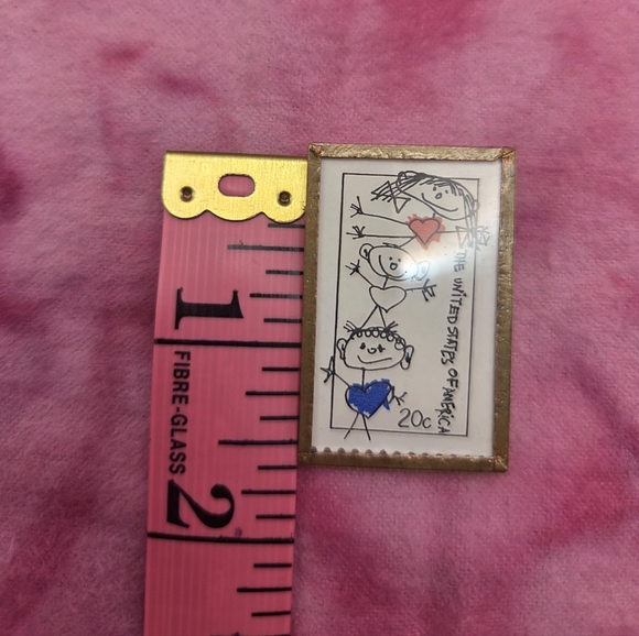 867.  Vintage 1984 Postage Stamp Pin - Picture 4 of 5